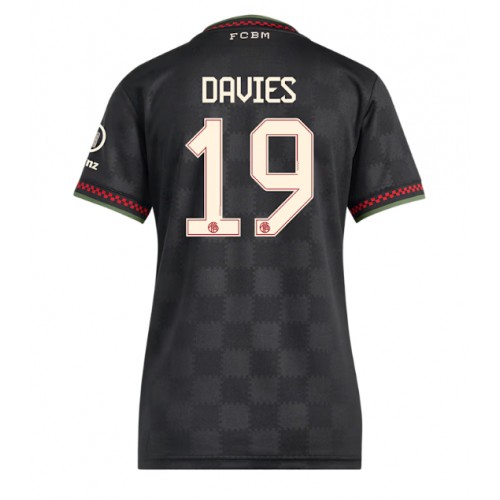 Bayern Munich Alphonso Davies #19 Tredje Tröja Kvinnor 2025-26 Kortärmad Bayern Munich Alphonso Davies #19 Tredje Tröja Kvinnor 2025-26 Kortärmad